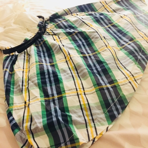 Cute Green Plaid Dress - Picture 3 of 4